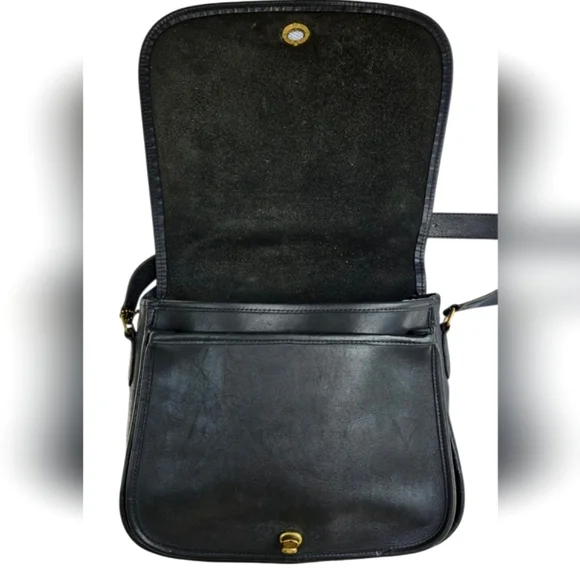 Vtg COACH | Ranch Bag | Black | Womens | Crossbody | 90s | Leather - Picture 7 of 16